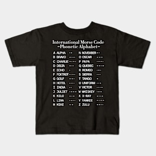 Morse Code Alphabet Kids T-Shirt